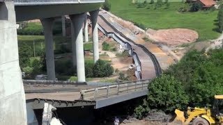 Sprengung Sinntalbrücke  A7 Bad Brückenau 22062013 HD  Kurzbildbericht Brückensprengung [upl. by Edylc131]