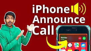 Announce Calls in iPhone Hindi  How to Activate Setup Use Call Announcer in iPhone [upl. by Baptista]