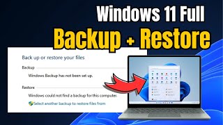 How to FULL BACKUP Windows 11 OS and Restore Windows 11 Backup Step by Step 2024 [upl. by Veejar]