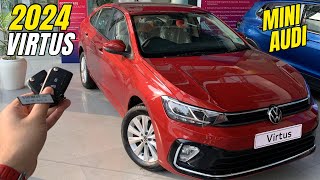 Mini AUDI🔥UPDATED Volkswagen Virtus 2024🔥Highline Variant🔥OnRoad Price  Review [upl. by Robyn]