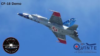 RCAF CF18 Hornet Demo Team2024 Quinte International Airshow [upl. by Towroy]