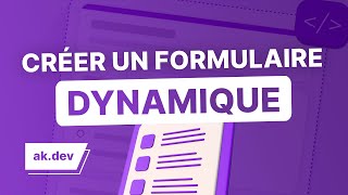 Créer un formulaire dynamique en PHP amp JavaScript [upl. by Arihsaj]