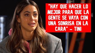 quotEste es el show de mi vidaquot  Entrevista con TINI [upl. by Yalc]