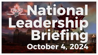 National Leadership Briefing October 4 2024 [upl. by Anaer922]