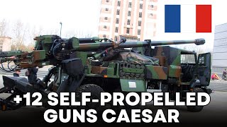 France will deliver 12 Caesar self propelled guns to Ukraine [upl. by Annawahs]