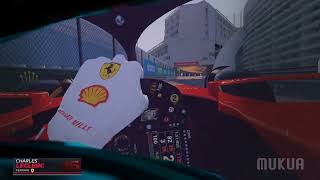 Charles Leclerc Monaco 2023  HELMET CAM  Assetto Corsa [upl. by Nylsoj453]