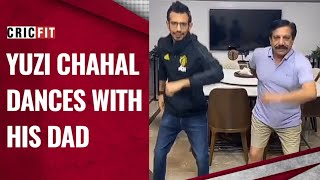 CHAHAL DANCES WITH HIS DAD  CHAHAL TIK TOK  CORONA LOCKDOWN  CRICKET FUNNY [upl. by Zachariah]