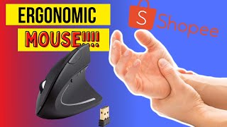 200 Pesos Budget Mura Sulit Ergonomic Mouse sa Shopee [upl. by Enilegna986]