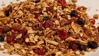 Homemade Granola Recipe  Laura Vitale  Laura in the Kitchen Episode 363 [upl. by Ahsemac]