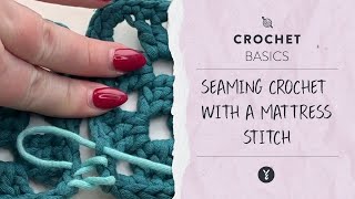 Seaming Crochet ​with a Mattress Stitch Tutorial [upl. by Janet]