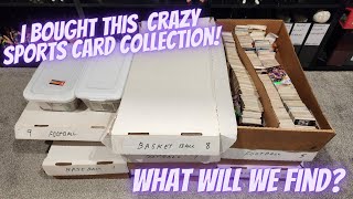 I BOUGHT A MASSIVE SPORTS CARD COLLECTION FILLED WITH CRAZY CARDS [upl. by Ecertak281]