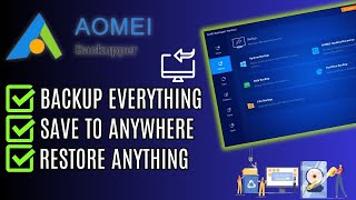 How to Backup or Restore Your PCLaptop with AOMEI Backupper [upl. by Yntirb]