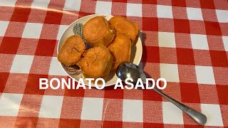 BONIATO BATATA o CAMOTE asado al MICRO [upl. by Atnwahsal78]