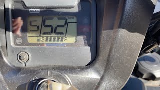 Honda Foreman 520 Top Speed Shown with Odometer and GPS device [upl. by Jannery916]