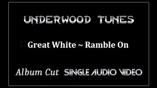 Great White  Ramble On Led Zeppelin cover Live  1998  Single Audio Video [upl. by Suinotna]