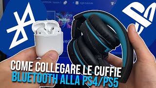 Come collegare le cuffie bluetooth alla PS4  Collegare le cuffie bluetooth alla PS5  PlayStation [upl. by Ursas749]