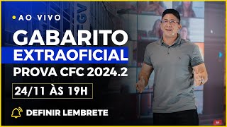 Gabarito extraoficial prova do CFC  CFC 20242 [upl. by Gaither]