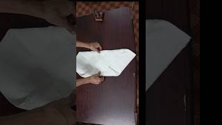 hotel Towel Folding StepbyStep 👉 at least Try Once [upl. by Mccafferty]