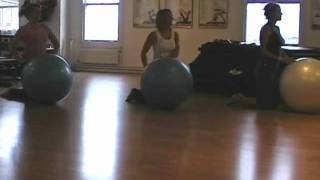 Pilates Swiss Ball  A Fit Ball Choreographed Exerercise Ball Workout [upl. by Aynot377]