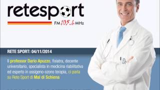 Il Prof Dario Apuzzo a Rete Sport parla di Mal di schiena [upl. by Annahsar]