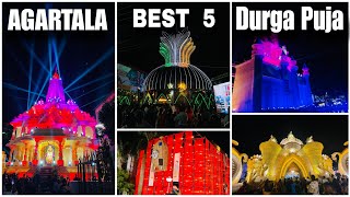 AGARTALA Top 5 Durga Puja Pandal 2024 Durga Puja 2024 Top 5 Durga Puja Pandal in AgartalaTripura [upl. by Gomez]