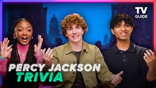 Percy Jackson Cast Takes the Fandom Wiki Quiz  Walker Scobell Leah Sava Jeffries Aryan Simhadri [upl. by Sherilyn]