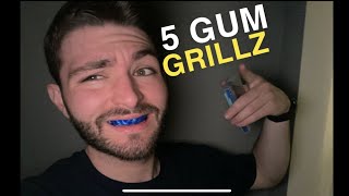 “How To Make 5 Gum Grillz”  Make Grillz Easily At Home With 5 Gum [upl. by Claudius]