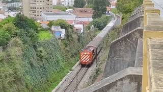 Comboio 1400 a chegar ao túnel da Régua [upl. by Darren853]