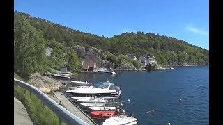 Cycling Southern Norway 43 Trøe over FV 229 to Birkeland [upl. by Zadoc]