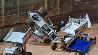 Sprintcars  Baypark Speedway  Opening Night 261024 [upl. by Kyd]