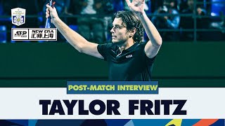 quotI Feel Good About My Gamequot  Taylor Fritz After His Rampant Victory Over Rune [upl. by Kataway]