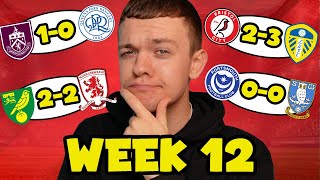 My Championship Week 12 Score Predictions [upl. by Edgell505]