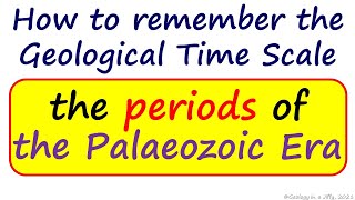 Periods of the Palaeozoic Era  Geology in a Jiffy [upl. by Els478]