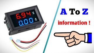 Digital VoltAmp panel meter explained connection adjustment accuracy range and more [upl. by Wichman]