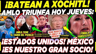 AMLO ¡EEUU BATEA A XÓCHITL KEN SALAZAR LO ANUNCIA AHORA CLAUDIA SHEINBAUM HOY [upl. by Knox166]