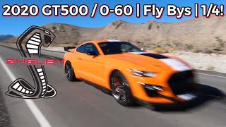 2020 SHELBY GT500 060 TEST 1ST PULLS 106 14 MILE [upl. by Sheree]