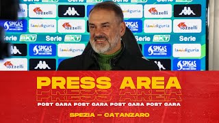 PRESS AREA  VIVARINI NEL DOPO GARA DI SPEZIA  CATANZARO 🎙️ [upl. by Rebane920]