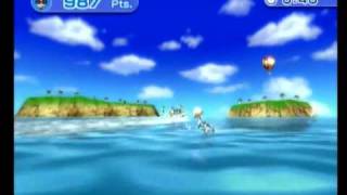 Wii Sports Resort Wakeboarding Intermediate [upl. by Eittik]