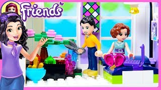 CUSTOM Parents Room for Emmas House Lego Friends Renovation Build DIY Craft Kids Toys [upl. by Yrokcaz]