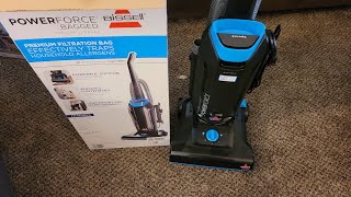 Bissell PowerForce 1739 Bagged Vacuum Unboxing amp Assembly Tutorial [upl. by Mil]