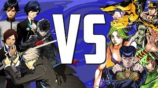 Persona Protagonists VS Jojo Protagonists With MetiNTBG [upl. by Bascio]