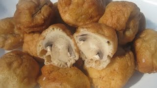 FRIED BEER BATTERED MUSHROOMS  How to make BEER BATTERED MUSHROOMS Recipe [upl. by Edorej280]