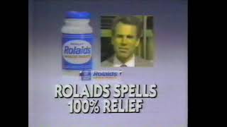 Rolaids quotRolaids Spells 100 Reliefquot with Roger Staubach 1983 Vintage 80s Television Commercials [upl. by Zuleika]