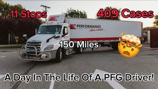 A Day In the Life Of A CDL Food service Delivery Driver Live Unload pfg foodservice cdl [upl. by Tinor]