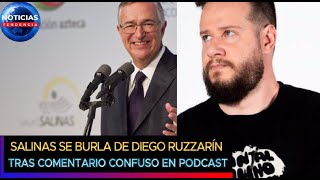 Salinas Pliego se burla de Diego Ruzzarín tras comentario confuso en podcast salinaspliego [upl. by Harmonie]