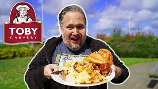 Americans Try Sunday Roast at Toby Carvery for the First Time [upl. by Silvanus]