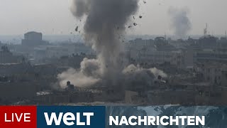 KRIEG IN NAHOST Massive Schläge gegen HamasTerror Israel verlagert Fokus in Gaza I WELT STREAM [upl. by Hegyera]