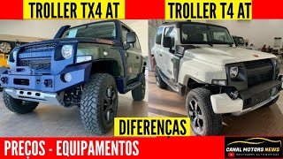 TROLLER TX4 AUTOMÁTICO E TROLLER T4 AUTOMÁTICO 2020  PREÇO DA LINHA 2021  FICHA TECNICA 4X4 [upl. by Bernette]