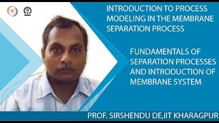 Fundamentals of Separation Processes and Introduction of Membrane System [upl. by Nortyad584]