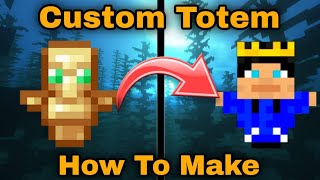 How To Make A Custom Totem Of Undying In Minecraft Bedrock Edition [upl. by Eimmis]